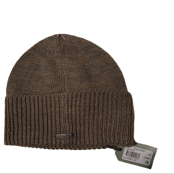 All Saints Accessories - NWT All Saints Light khaki Marled Beanie